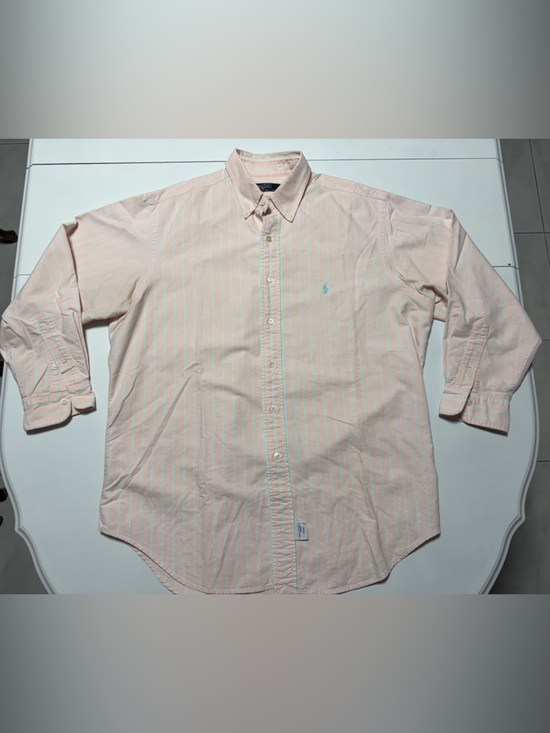Polo Ralph Lauren Other - Polo Ralph Lauren Pale Pink Striped Button-Down Oxford Shirt